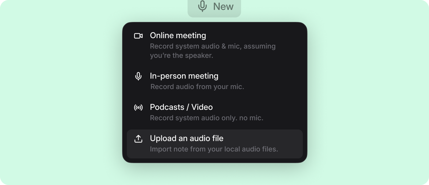 Audio Uploads